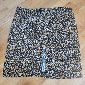Watercolor cheetah skirt